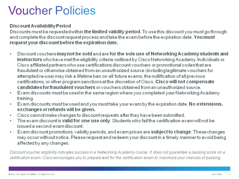 CCNA-Voucher-Policies